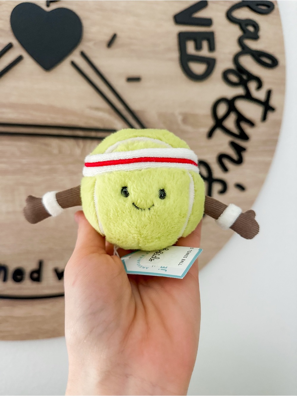 Jellycat Amuseables Sports Tennis Ball Plush NWT